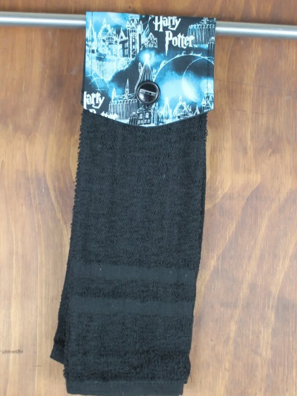 Harry Potter Blue Black Handmade Hanging Kitchen Hand Towel Cotton Terrycloth